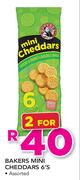 Bakers Mini Cheddars 6's-For 2