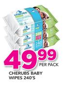 Cherubs Baby Wipes-240's Per Pack