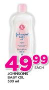 Johnsons Baby Oil-500ml