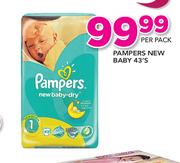 Pampers New Baby-43's Per Pack