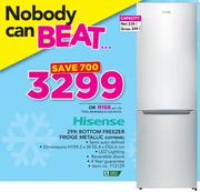 Hisense 299Ltr Bottom Freezer Fridge Metallic H299BME