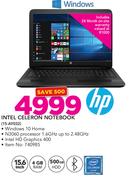 HP Intel Celeron Notebook 15-AY032