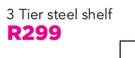 Mainstays 3 Tier Steel Shelf