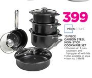 Mainstays 10 Piece Carbon Steel Non-Stick Cookware Set