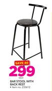 Bar Stool With Back Rest 233612