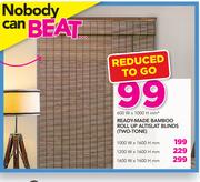 Decorland Ready-Made Bamboo Roll Up Altislat Blinds Two Tone-1000X1600mm