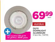 Eurolux GU10 Downlight Aluminium Plus Eurolux LED GU10 3W G939CW 4000K Globe