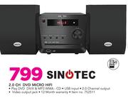 Sinotec 2.0 CH DVD Micro HiFi