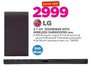 LG 2.1 Ch Soundbar With Wireless Subwoofer SH4