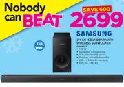 Samsung 2.1 Ch Soundbar With Wireless Subwoofer HW-K360