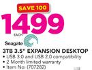 Seagate 3TB 3.5" Expansion Desktop
