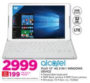 Alcatel Plus 10" 4G 2 In 1 Windows Device-On My Gig 1