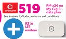 PS4 Pro 1TB Console-On My Gig 3 Data Plan + R216 LTE Modem