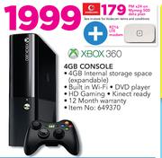 Xbox 360 4GB Console-On My Meg 500 Data Plan + R216 LTE Modem
