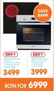 Defy 60cm Ceran Hob BLK DHD394 + Defy 60cm Oven DBO463