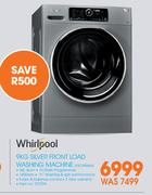 Whirlpool 9Kg Silver Front Load Washing Machine FSCR90426