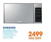 Samsung 40Ltr Mirror Grill Microwave Oven MG402MADXBB F