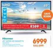 Hisense 49" Ultra HD Smart TV 49K300UW