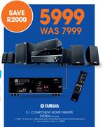 Yamaha 5.1 Component Home Theatre System YHT1810