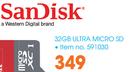 Sandisk 32GB Ultra Micro SD