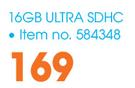 Sandisk 16GB Ultra SDHC