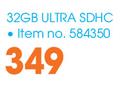 Sandisk 32GB Ultra SDHC