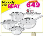 Tissolli 8 Piece Stainless Steel Cookware Set With Solid Lids-Per Set