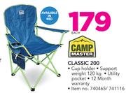 Campmaster Classic 200 In Blue Or Red-Each