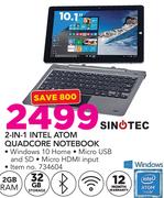 Sinotec 2 In 1 Intel Atom Quadcore Notebook