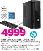 HP Intel Celeron Desktop 260-A100NI