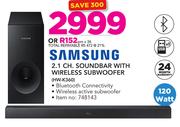Samsung 2.1 Ch Soundbar With Wireless Subwoofer HW-K360