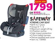 Safeway extreme shop car seat