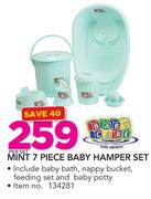 Baby Care Mint 7 Piece Baby Hamper Set-Per Set