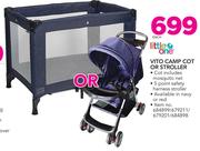 Little One Vito Camp Cot Or Stroller-Each