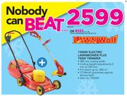 Lawnwolf 1500W Electric Lawnmower Plus 750W Trimmer