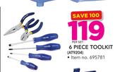 6 Piece Toolkit AT9204-Per Set