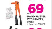 Stramm Hand Riveter With Rivets 14852
