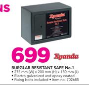 Xpanda Burglar Resistant Safe No. 1