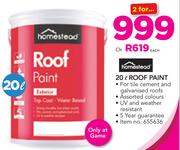 Homestead Roof Paint-2X20Ltr