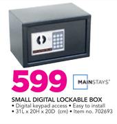 Mainstays Small Digital Lockable Box
