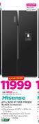Hisense 670Ltr Side By Side Fridge (Black) H670SMI-WD