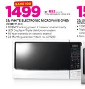 Samsung 32Ltr White Electronic Microwave Oven ME9114W1 XFA