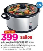Salton slow cooker manual deals