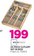 Mainstays 24 Piece Cutlery Set In Box