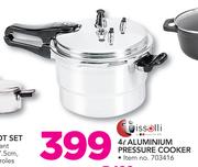 Tissolli 4Ltr Aluminium Pressure Cooker