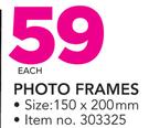 Photo Frames-150 x 200mm Each