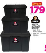Pride 3 Piece Storage Box Set-Per Set