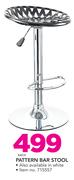 Pattern Bar Stool-Each