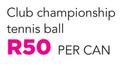 Dunlop Club Championship Tennis Ball-Per Can
