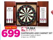 Puma Dartboard & Cabinet Set